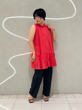 「アイテム（ワンピース）」を使った、MORIさん（レディース・159cm）の夏コーディネート