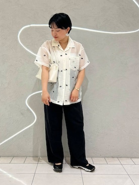 「夏アイテム」｜MORIさん（レディース・159cm）の夏コーディネート