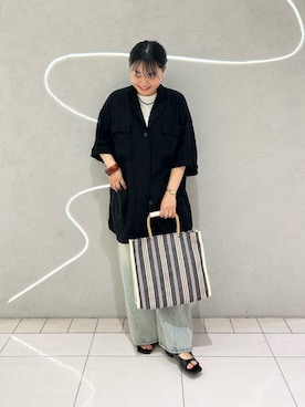 「KBF（ケイビーエフ）のアイテム（アクセサリー）」を使った、MORIさん（レディース・159cm）の夏コーディネート