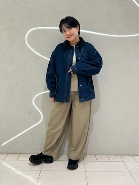 「アイテム（ブルゾン）」を使った、MORIさん（レディース・159cm）の夏コーディネート