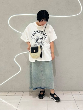 「158cm」｜MORIさん（レディース・159cm）の夏コーディネート