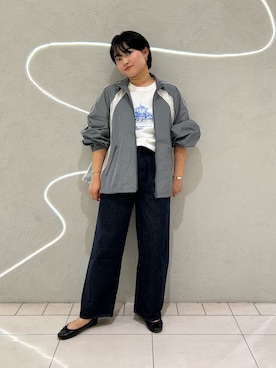 「アイテム（ブレスレット）」を使った、MORIさん（レディース・159cm）の秋コーディネート