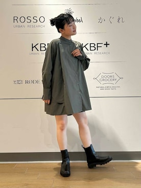 「夏アイテム」｜MORIさん（レディース・159cm）の秋コーディネート