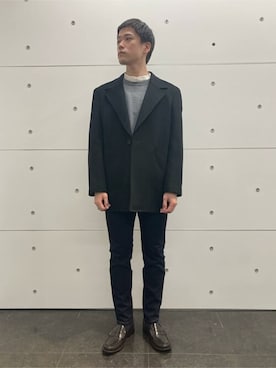 「コート」｜「アイテム（その他アウター）」を使った、COMME CA MEN OFFICIALさん（メンズ・174cm）の冬コーディネート