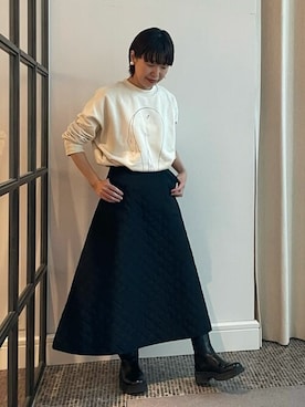 「ADIEU TRISTESSE（アデュートリステス）のアイテム（スカート）」を使った、congespayesADIEUTRISTESSEさん（レディース・162cm）の秋コーディネート