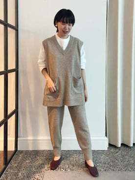 「ADIEU TRISTESSE（アデュートリステス）のアイテム（その他シューズ）」を使った、congespayesADIEUTRISTESSEさん（レディース・162cm）の秋コーディネート
