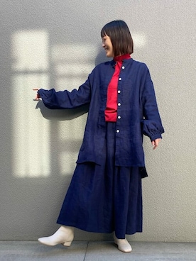 「ADIEU TRISTESSE（アデュートリステス）のアイテム（ブーツ）」を使った、congespayesADIEUTRISTESSEさん（レディース・159cm）の秋コーディネート
