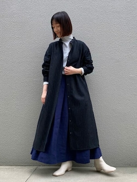 「conges payes ADIEU TRISTESSE（コンジェ ペイエ アデュートリステス）のアイテム」を使った、congespayesADIEUTRISTESSEさん（レディース・159cm）の秋コーディネート