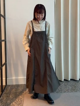「conges payes ADIEU TRISTESSE（コンジェ ペイエ アデュートリステス）のアイテム」を使った、congespayesADIEUTRISTESSEさん（レディース・158cm）の秋コーディネート