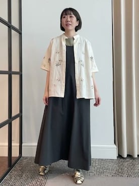 「ADIEU TRISTESSE（アデュートリステス）のアイテム（サンダル）」を使った、congespayesADIEUTRISTESSEさん（レディース・157cm）の春コーディネート