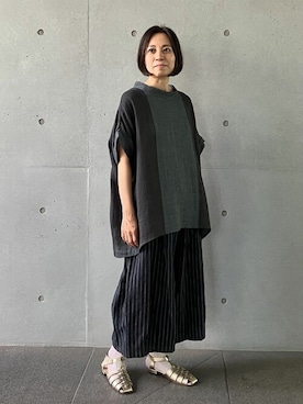 「ADIEU TRISTESSE（アデュートリステス）のアイテム（サンダル）」を使った、congespayesADIEUTRISTESSEさん（レディース・152cm）の夏コーディネート