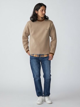 「RED CARD TOKYO（レッドカード）のアイテム」を使った、鈴木さん（メンズ・171cm）の秋コーディネート