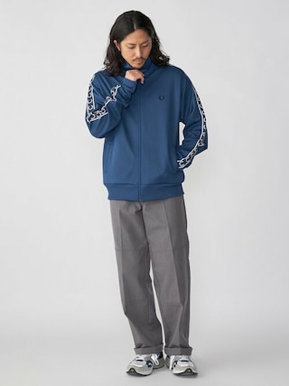 Fred Perry 異素材組み合わせ トラックジャケット ニット