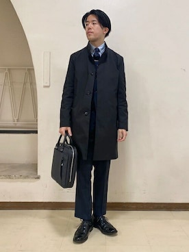 「TAKEO KIKUCHI（タケオキクチ）のアイテム（その他アウター）」を使った、TAKEO KIKUCHIさん（メンズ・170cm）の冬コーディネート