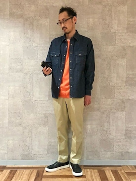 「TAKEO KIKUCHI（タケオキクチ）のアイテム（財布/小物）」を使った、TAKEO KIKUCHIさん（メンズ・182cm）の冬コーディネート