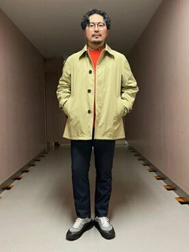 「タケオキクチ(TAKEO KIKUCHI)」｜「アイテム（ブルゾン）」を使った、TAKEO KIKUCHIさん（メンズ・173cm）の冬コーディネート
