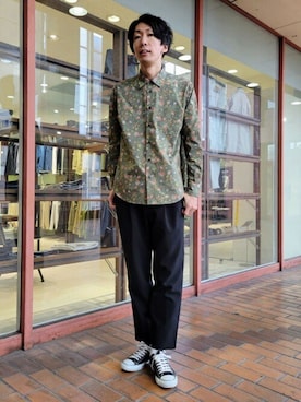 「TAKEO KIKUCHI（タケオキクチ）のアイテム（財布/小物）」を使った、TAKEO KIKUCHIさん（メンズ・182cm）の冬コーディネート