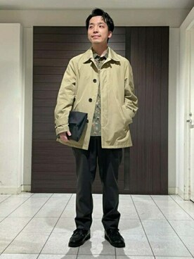 「TAKEO KIKUCHI（タケオキクチ）のアイテム（ブルゾン）」を使った、TAKEO KIKUCHIさん（メンズ・168cm）の春コーディネート