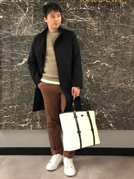 「TAKEO KIKUCHI（タケオキクチ）のアイテム（その他アウター）」を使った、TAKEO KIKUCHIさん（メンズ・171cm）の春コーディネート