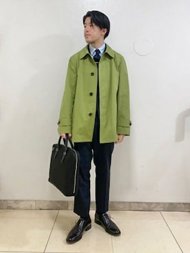 「TAKEO KIKUCHI（タケオキクチ）のアイテム（ブルゾン）」を使った、TAKEO KIKUCHIさん（メンズ・170cm）の春コーディネート