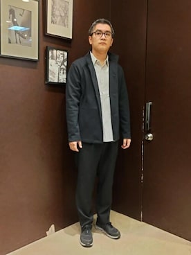 「TAKEO KIKUCHI（タケオキクチ）のアイテム（ブルゾン）」を使った、TAKEO KIKUCHIさん（メンズ・173cm）の春コーディネート