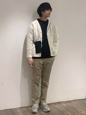 「TAKEO KIKUCHI（タケオキクチ）のアイテム（財布/小物）」を使った、TAKEO KIKUCHIさん（メンズ・178cm）の春コーディネート