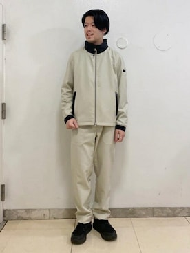 「TAKEO KIKUCHI（タケオキクチ）のアイテム（ブルゾン）」を使った、TAKEO KIKUCHIさん（メンズ・170cm）の春コーディネート
