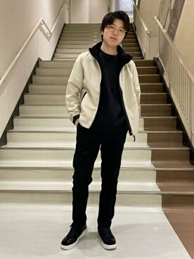 「TAKEO KIKUCHI（タケオキクチ）のアイテム（ブルゾン）」を使った、TAKEO KIKUCHIさん（メンズ・173cm）の春コーディネート