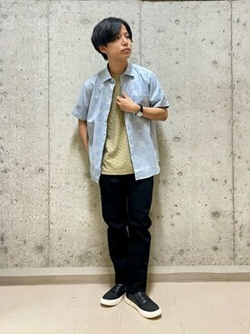 「TAKEO KIKUCHI（タケオキクチ）のアイテム（腕時計）」を使った、TAKEO KIKUCHIさん（メンズ・167cm）の春コーディネート
