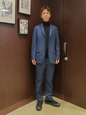 「TAKEO KIKUCHI（タケオキクチ）のアイテム（テーラードジャケット）」を使った、TAKEO KIKUCHIさん（メンズ・173cm）の秋コーディネート