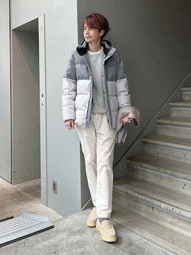 「TAKEO KIKUCHI（タケオキクチ）のアイテム（ジャケット/アウター）」を使った、TAKEO KIKUCHIさん（メンズ・176cm）の冬コーディネート