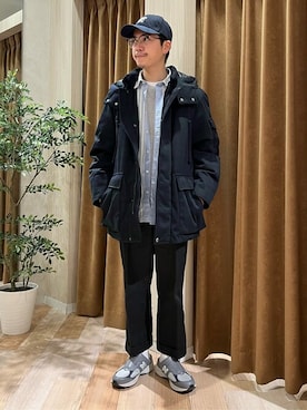 「TAKEO KIKUCHI（タケオキクチ）のアイテム（ジャケット/アウター）」を使った、TAKEO KIKUCHIさん（メンズ・167cm）の冬コーディネート