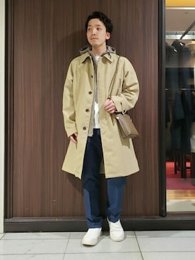 「TAKEO KIKUCHI（タケオキクチ）のアイテム（ジャケット/アウター）」を使った、TAKEO KIKUCHIさん（メンズ・168cm）の冬コーディネート