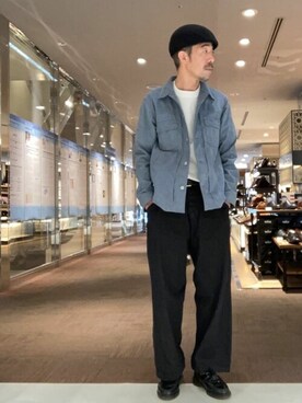「TAKEO KIKUCHI（タケオキクチ）のアイテム（ジャケット/アウター）」を使った、TAKEO KIKUCHIさん（メンズ・177cm）の春コーディネート