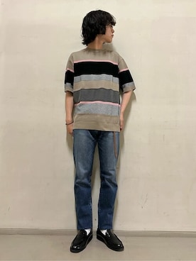 「TAKEO KIKUCHI（タケオキクチ）のアイテム」を使った、TAKEO KIKUCHIさん（メンズ・171cm）の夏コーディネート
