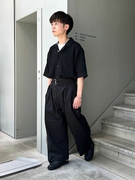 「TAKEO KIKUCHI（タケオキクチ）のアイテム」を使った、TAKEO KIKUCHIさん（メンズ・162cm）の夏コーディネート