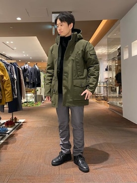 「TAKEO KIKUCHI（タケオキクチ）のアイテム（ジャケット/アウター）」を使った、TAKEO KIKUCHIさん（メンズ・165cm）の冬コーディネート