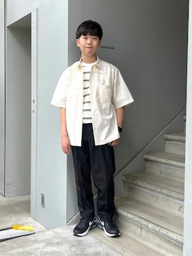「TAKEO KIKUCHI（タケオキクチ）のアイテム」を使った、TAKEO KIKUCHIさん（メンズ・162cm）の夏コーディネート