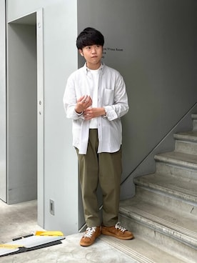 「TAKEO KIKUCHI（タケオキクチ）のアイテム」を使った、TAKEO KIKUCHIさん（メンズ・162cm）の秋コーディネート