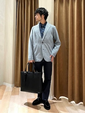 「TAKEO KIKUCHI（タケオキクチ）のアイテム」を使った、TAKEO KIKUCHIさん（メンズ・165cm）の秋コーディネート