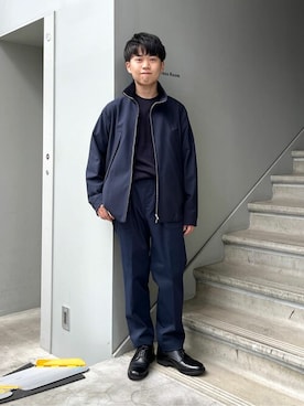 「TAKEO KIKUCHI（タケオキクチ）のアイテム（ジャケット/アウター）」を使った、TAKEO KIKUCHIさん（メンズ・162cm）の秋コーディネート