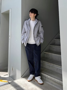 「TAKEO KIKUCHI（タケオキクチ）のアイテム（ジャケット/アウター）」を使った、TAKEO KIKUCHIさん（メンズ・176cm）の秋コーディネート