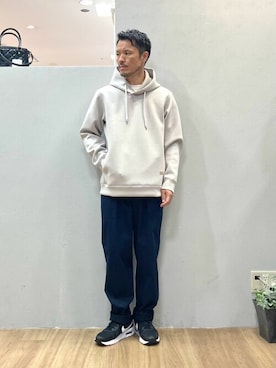 「TAKEO KIKUCHI（タケオキクチ）のアイテム（スラックス）」を使った、TAKEO KIKUCHIさん（メンズ・167cm）の秋コーディネート