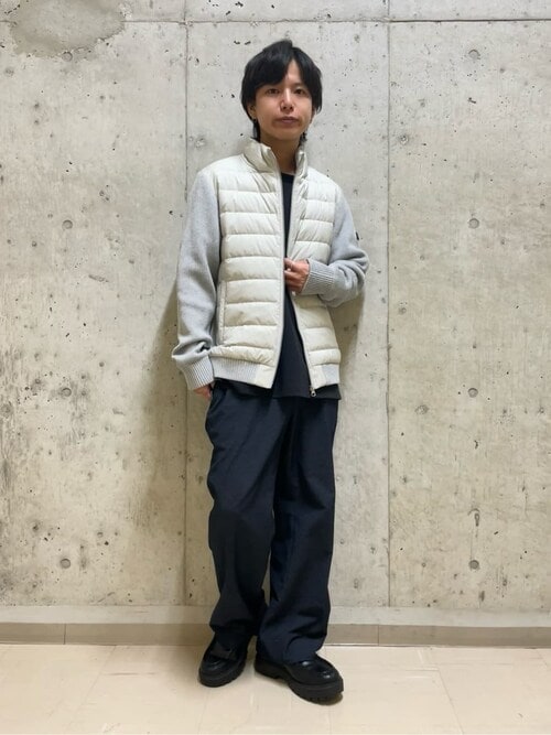 セール】【コンパクトダウン】ニットコンビ ダウンブルゾン（ブルゾン