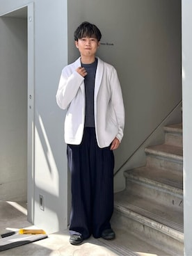 「TAKEO KIKUCHI（タケオキクチ）のアイテム」を使った、TAKEO KIKUCHIさん（メンズ・162cm）の秋コーディネート
