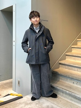 「TAKEO KIKUCHI（タケオキクチ）のアイテム（ジャケット/アウター）」を使った、TAKEO KIKUCHIさん（メンズ・162cm）の秋コーディネート