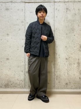 「TAKEO KIKUCHI（タケオキクチ）のアイテム（ジャケット/アウター）」を使った、TAKEO KIKUCHIさん（メンズ・167cm）の秋コーディネート