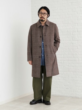「TAKEO KIKUCHI（タケオキクチ）のアイテム（ジャケット/アウター）」を使った、TAKEO KIKUCHIさん（メンズ・173cm）の秋コーディネート