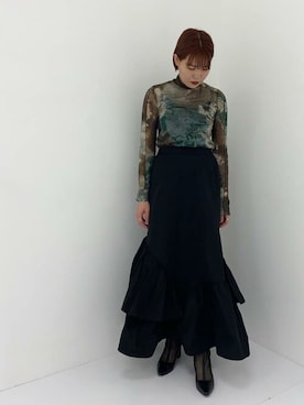 「UNITED TOKYO（ユナイテッドトウキョウ）のアイテム（Tシャツ/カットソー）」を使った、RINAさん（レディース・164cm）の春コーディネート