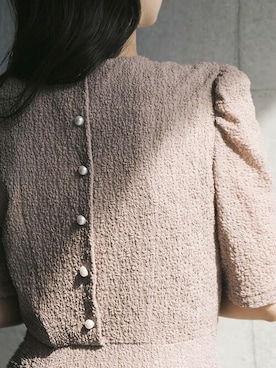 「アイテム（ワンピース/ドレス、ベージュ系）」を使った、kaeneSTAFFさん（レディース・155cm）の夏コーディネート